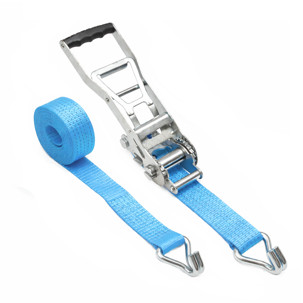 2500daN Ratchet Straps (50mm Wide) ¦ Claw Hooks & ERGO Handle