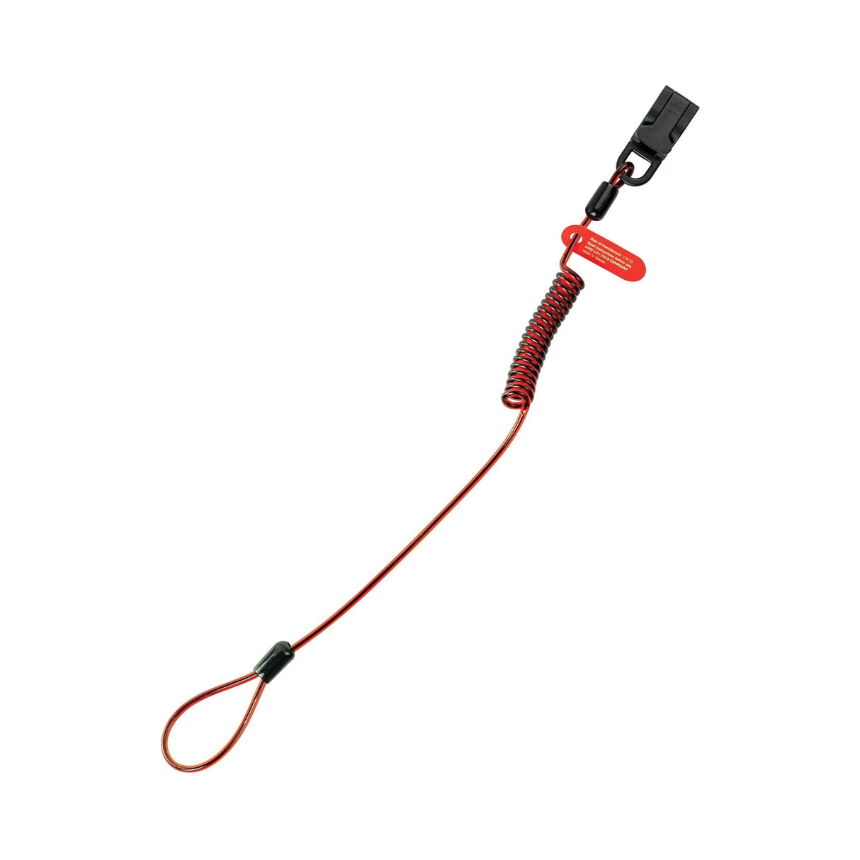 Coil Hard Hat Tether (Non-Conductive)