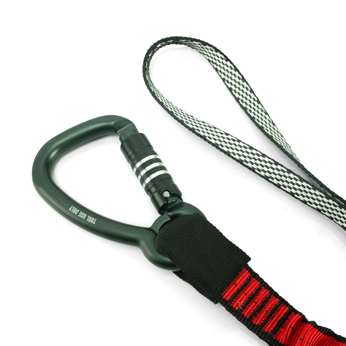 Bungee Tether Triple-Action Carabiner