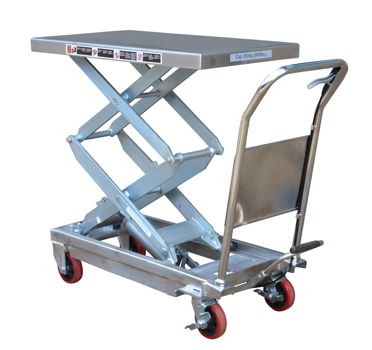 350 Kgs Partial Stainless Steel Lift Table. | Double Scissor.