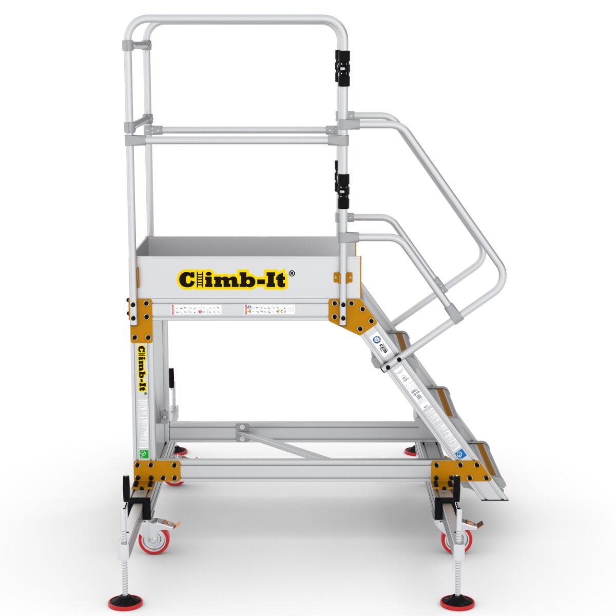 Extra Large Platform Safety Steps with Adjustable Stabilisers