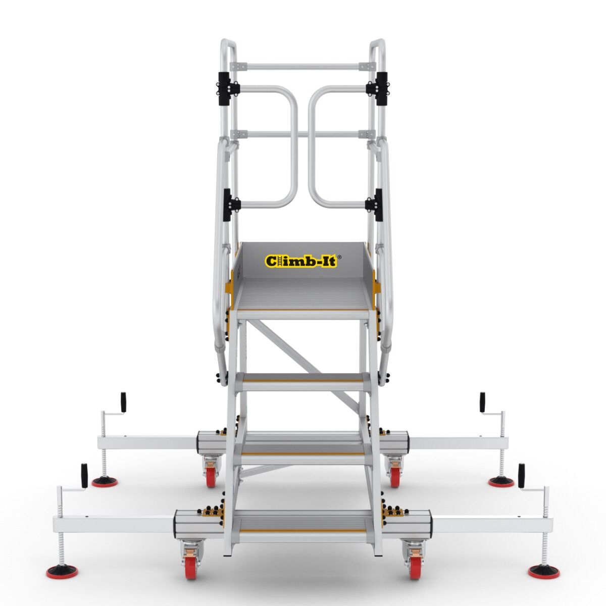 Extra Large Platform Safety Steps with Adjustable Stabilisers