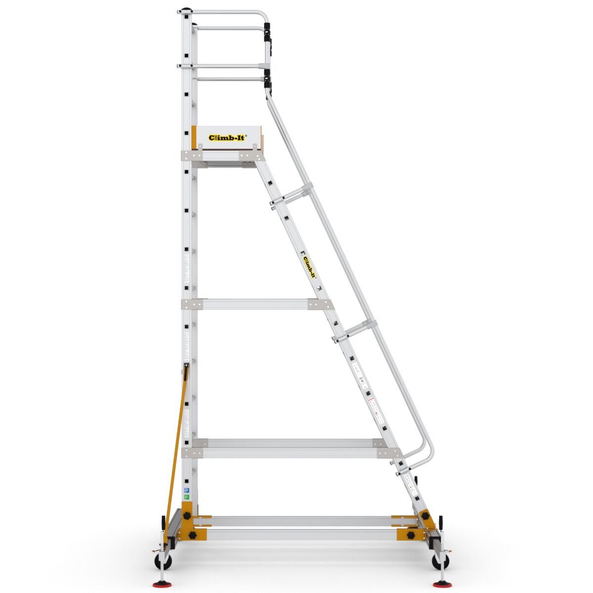 Mobile Steps with Safety Gate