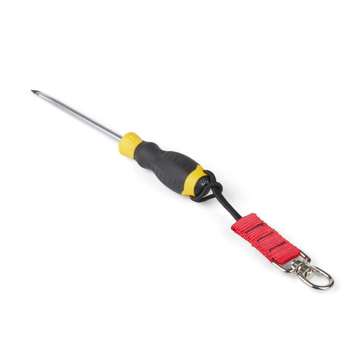 A load rated swivel point allows for a 360° operational range of motion, while the cord loop provides an easy and efficient tool choke that connect directly to your tools existing suitable hang-hole, slot or closed handle.