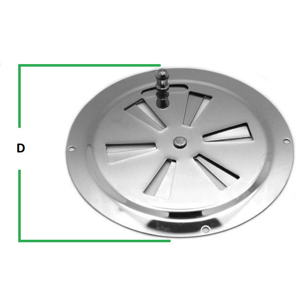 Lockable Round Vent ¦ Stainless Steel