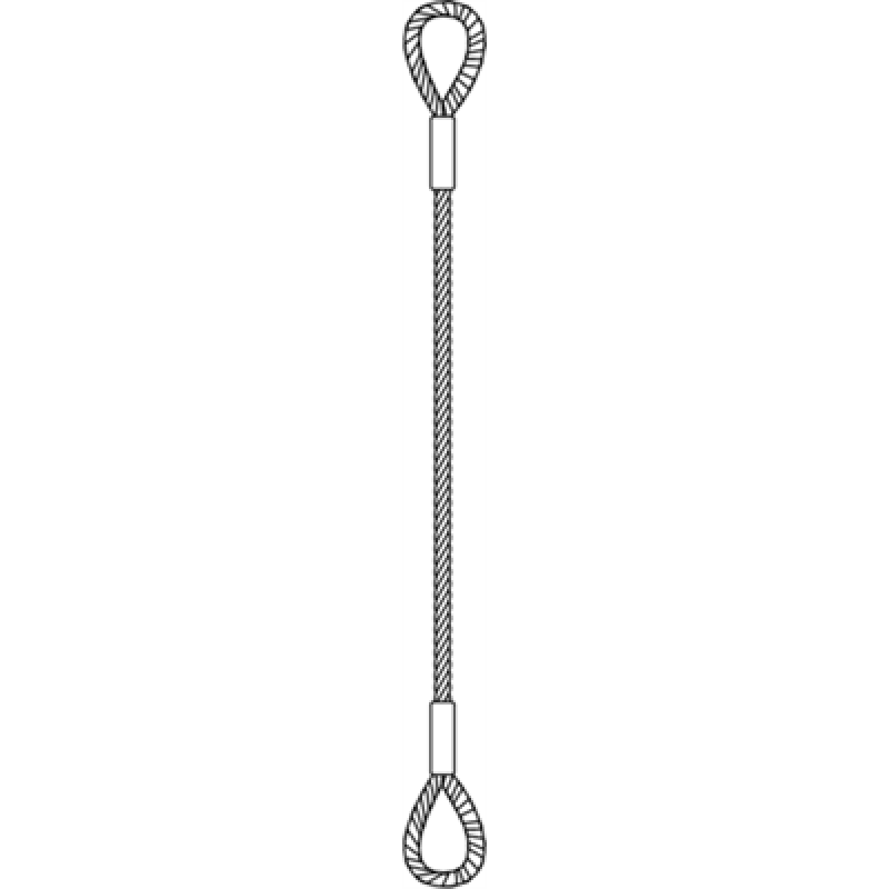 Single Leg Wire Rope Sling