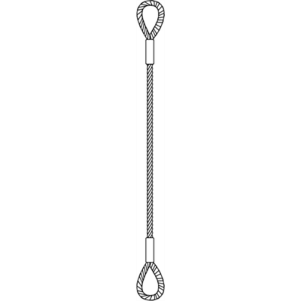Single Leg Wire Rope Sling