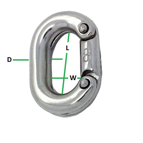 Split Connecting Links ¦ Stainless Steel