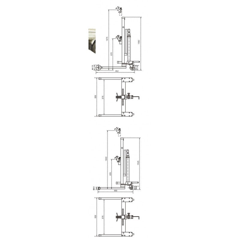 Hydraulic Low Profile Drum Truck C/w High Lift
