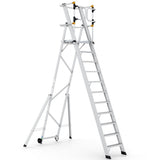 Large Platform Folding Steps with Safety Gates