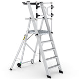 Large Platform Folding Steps with Safety Gates