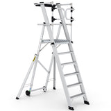Large Platform Folding Steps with Safety Gates
