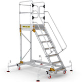 Extra Large Platform Safety Steps with Adjustable Stabilisers