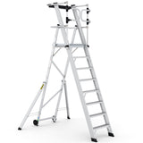 Large Platform Folding Steps with Safety Gates