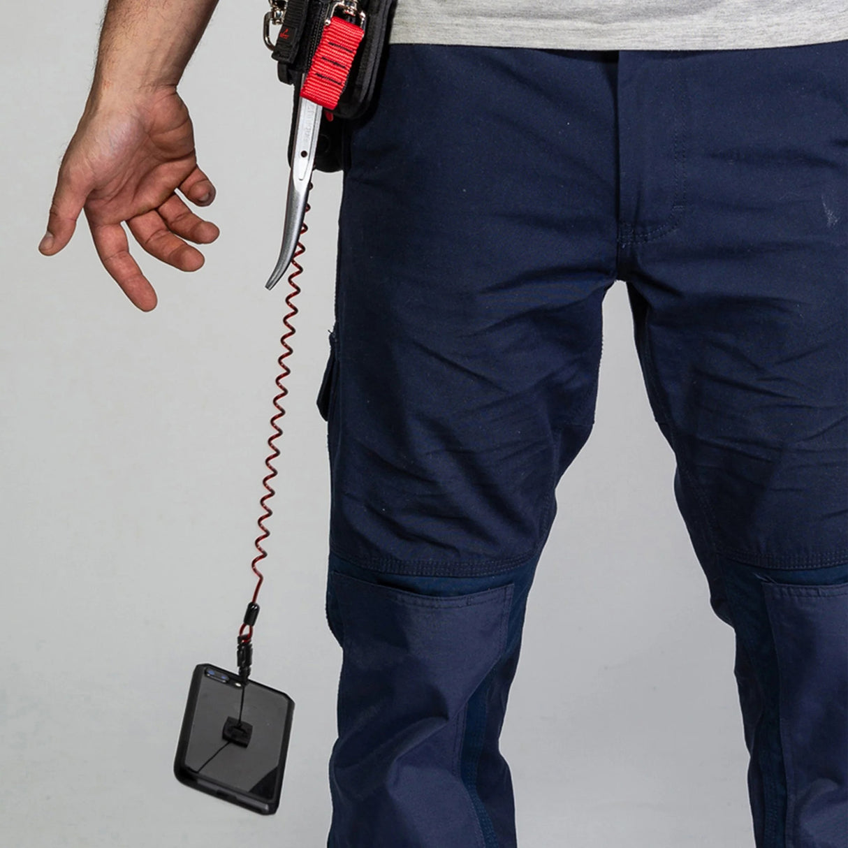 Coil E-Tether With Poly Clip & E-Catch (Non-Conductive)