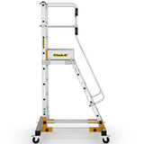 Mobile Steps with Safety Gate