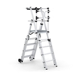 Folding Telescopic Large Platform Step with Safety Gates