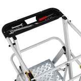 Large Platform Folding Steps with Safety Gates