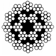 18 x 7 non rotating wire rope