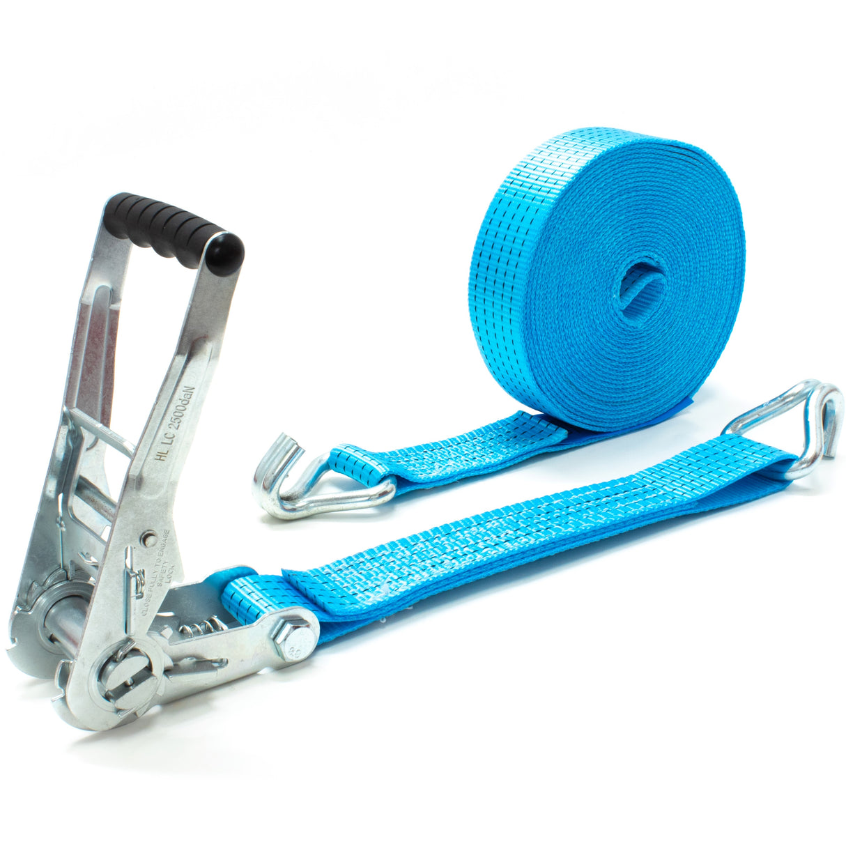 50mm wide claw hook ratchet strap manufactured