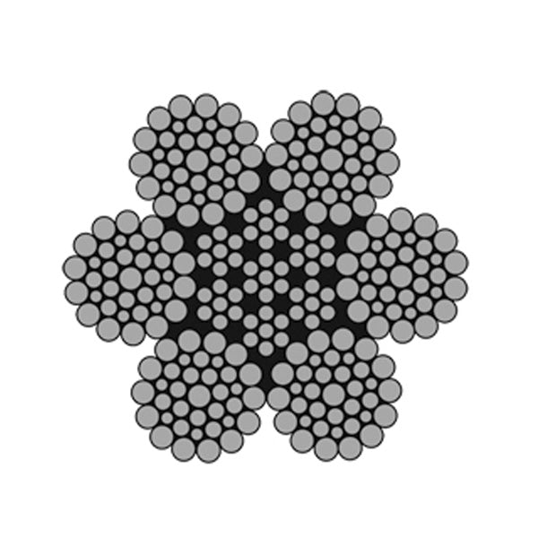 6 x 36 IWRC Construction Galvanised Wire Rope UK Lifting Store