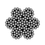 7 x 19 Construction Galvanised Wire Rope