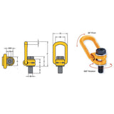 YOKE Type 211 Swivel Hoist Ring