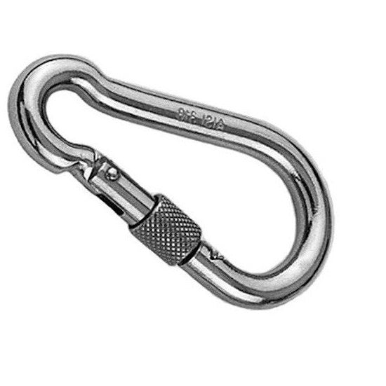 Carbine Hook with Screwgate ¦ Stainless Steel