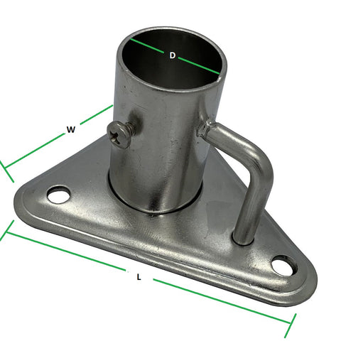 Flagstaff Socket ¦ Stainless Steel