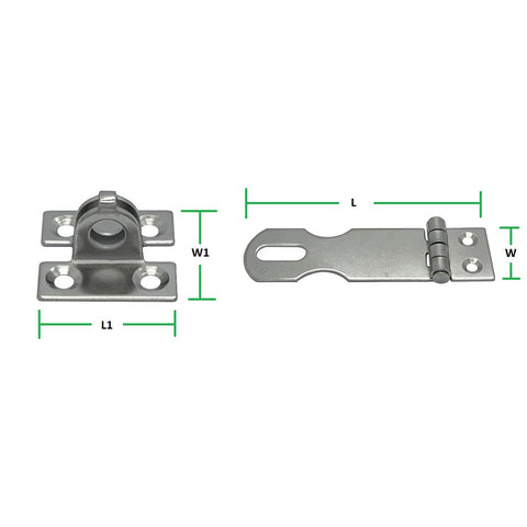 Lightweight Hasp & Staple ¦ Stainless Steel