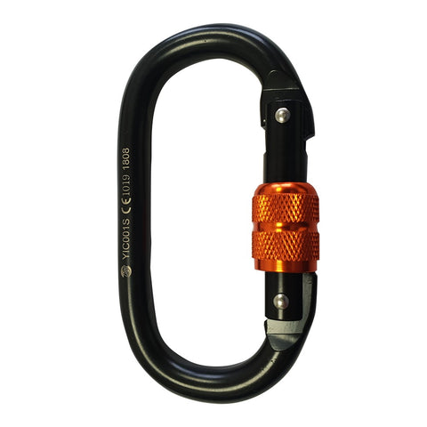 ARESTA Oval Screw Gate Steel Carabiner