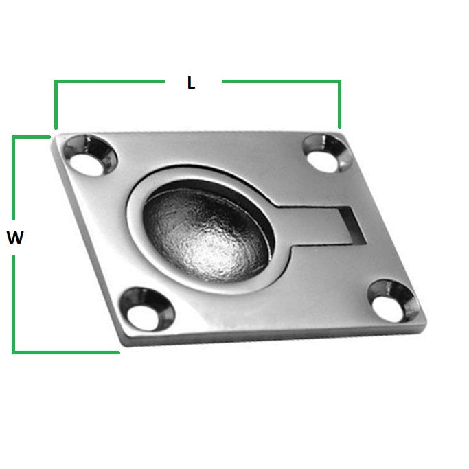 Small Flush Lifting Pull ¦ Stainless Steel