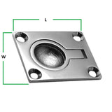 Small Flush Lifting Pull ¦ Stainless Steel