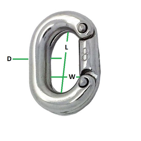 Split Connecting Links ¦ Stainless Steel
