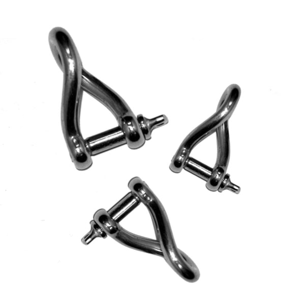 Twisted DEE Shackle ¦ Stainless Steel
