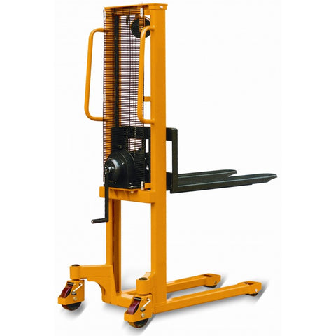 Manual Winch Stackers c/w Adjustable Forks